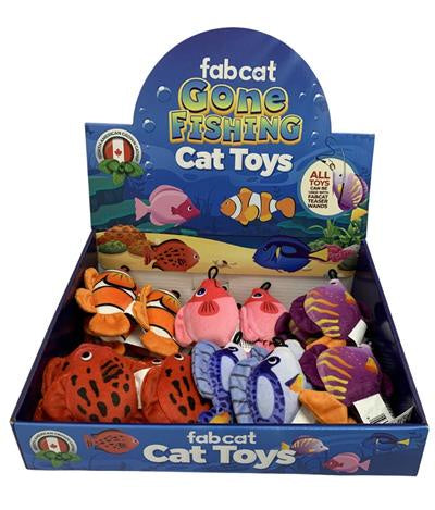 Fab Cat Gone Fishing Catnip Toy Asst