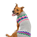 Chilly Dog Light Grey Fairisle Sweater*