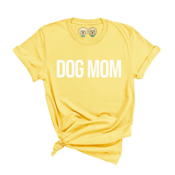 Dapper Dexter Dog Mom Yellow TShirt