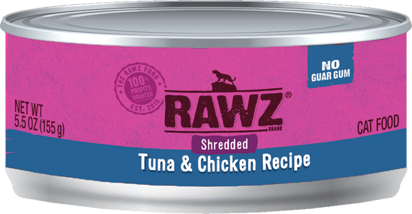 Rawz Cat Cans Shredded Tuna & Chicken 5.5oz