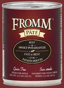 Fromm Gold K9 Cans Beef Sweet Potato Pate 12.2z