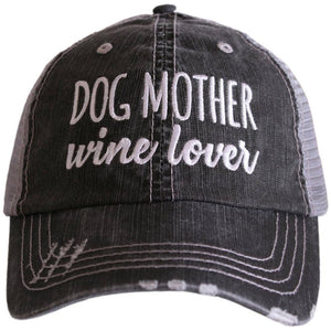 Katydid Trucker Hat Dog Mother Wine Lover