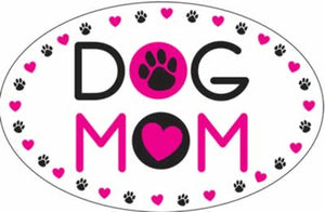 Dog Speak Oval Magnet Dog Mom