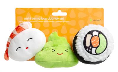 Pearhead Sushi Dog Toys 3pk