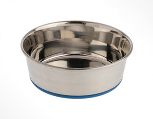 OurPets Rubber Bonded Stainless Bowl 0.75pt 1.25cup