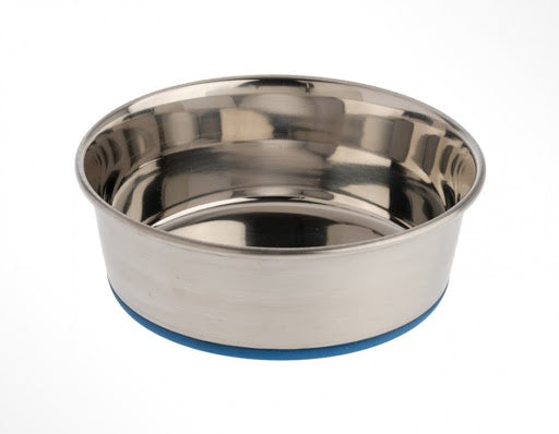 OurPets Rubber Bonded Stainless Bowl 1.2pt 2.25cup