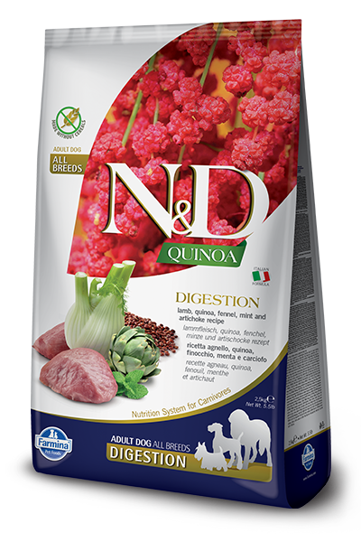 Farmina N&D K9 GF Quinoa Digestion Lamb