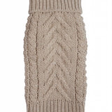 Fab Dog Oatmeal Super Chunky Turtleneck