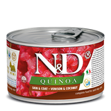 Farmina N&D K9 GF Quinoa Skin & Coat Venison