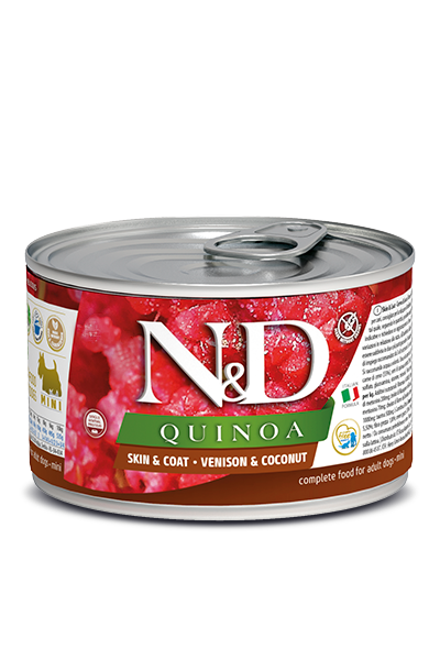 Farmina N&D K9 GF Quinoa Skin & Coat Venison