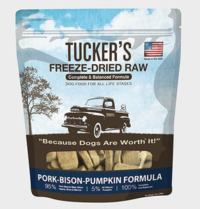 Tucker's Freeze Dried Pork Bison Dog 14oz