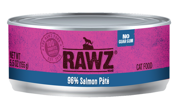 Rawz Cat Cans 96% Salmon 5.5oz