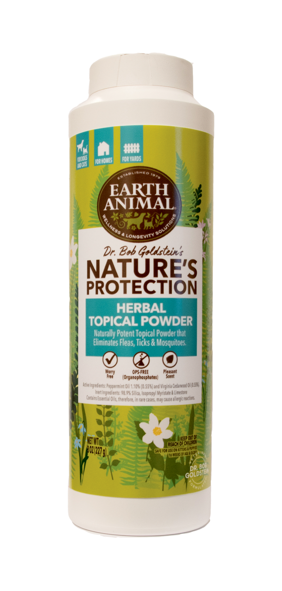 Earth Animal Flea & Tick Herbal Topical Powder 8oz