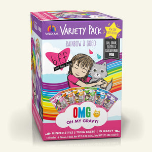 Weruva BFF OMG Pouch Rainbow Variety Pack 12 3oz
