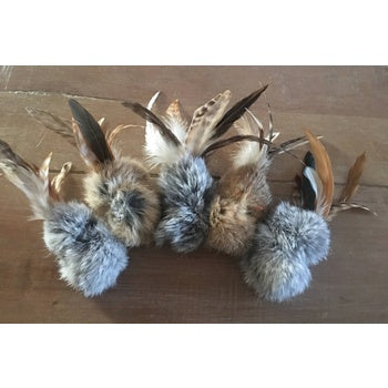 Whiskers 'n Paws Natural Rabbit Fur & Feathers Birbits