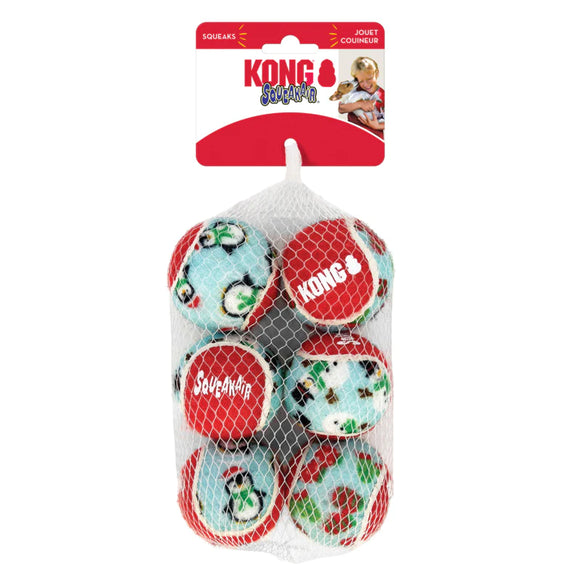 Kong Holiday SqueakAir 6 Pack Ball