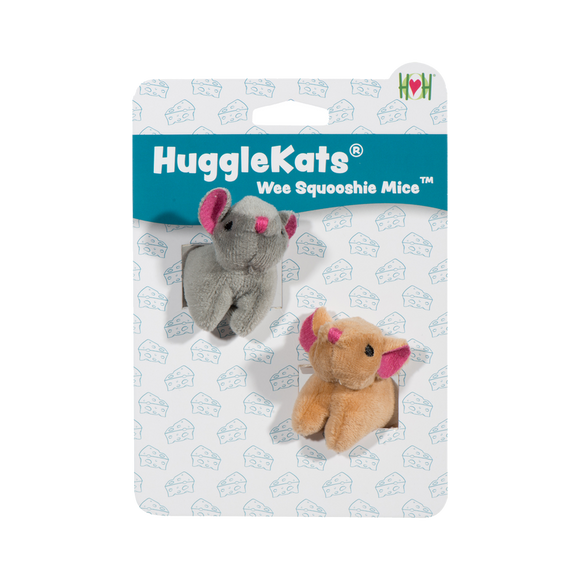 HuggleKat Wee Squooshie Mice 2pk