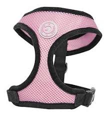 Gooby Soft Mesh Harness Pink*