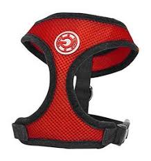 Gooby Soft Mesh Harness Red*