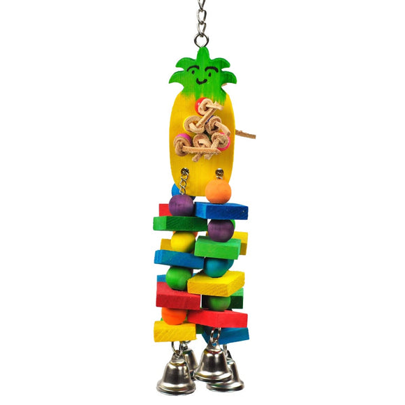 A&E Cages Happy Beaks Pineapple Bird Toy