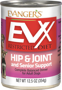 Evanger's EVx Restricted Diet Hip & Joint and Senior Support Wet Dog Food 12.5oz