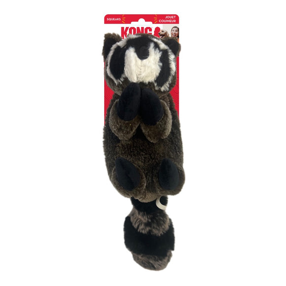 Kong Wild Low Stuff Creatures Dog Toy Raccoon Medium
