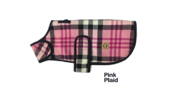 Chilly Dog Pink Plaid Coat