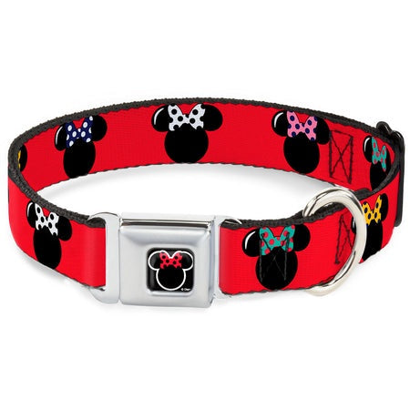 Buckle Down Collar Minnie Mouse Red/Black Polka Dot