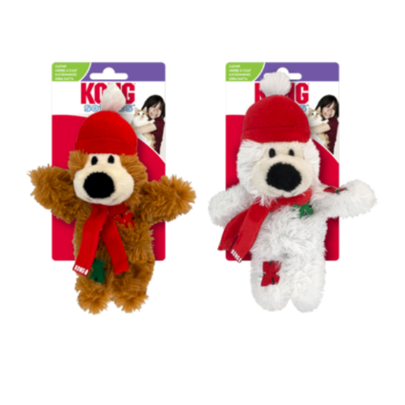 Kong Holiday Softies Bear Assorted Cat Toy