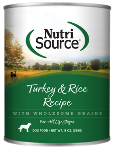 NutriSource K9 Turkey Rice 13oz