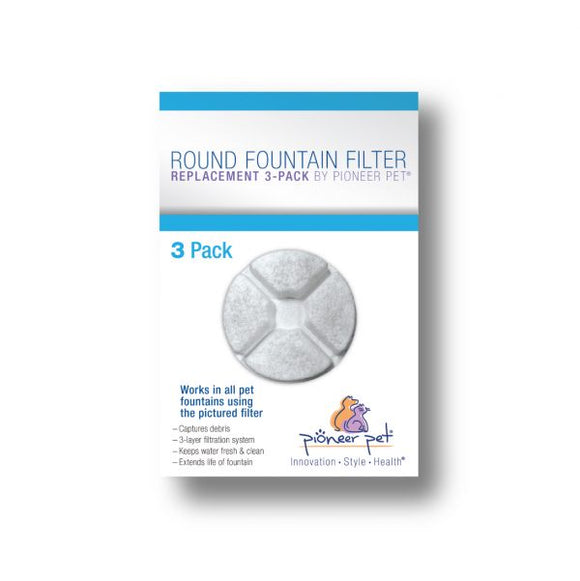 Pioneer Pet Vortex Round Filter 3 Pack
