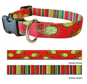 Yellow Dog Holiday Paisley Collar